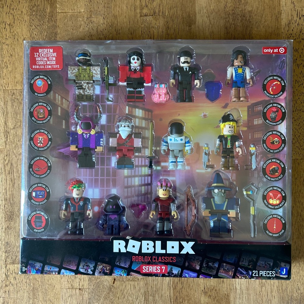 Roblox Classics Series 7 12-Figure Pack 21pc Set Target Exclusive Virtual Codes